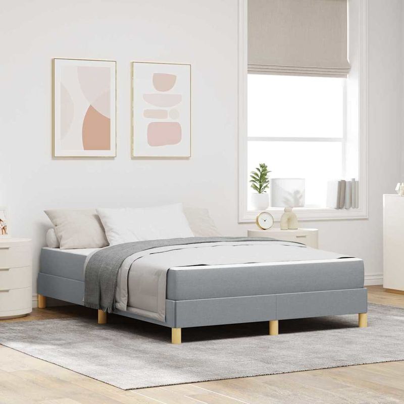 Casa si Gradina - Mobilier - Paturi si accesorii - Paturi - Pat cu arcuri Taupe, Maro 140 x 200 cm - Infinity.ro