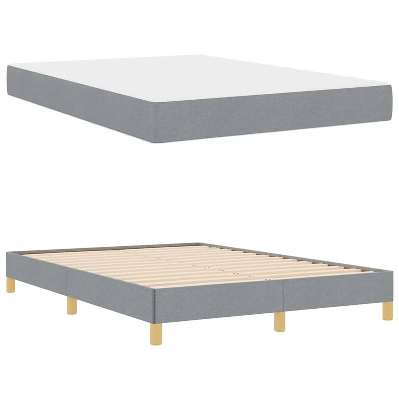 Casa si Gradina - Mobilier - Paturi si accesorii - Paturi - Pat cu arcuri Taupe, Maro 140 x 200 cm - Infinity.ro