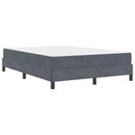 Casa si Gradina - Mobilier - Paturi si accesorii - Paturi - Pat boxspring cu saltea Gri inchis 140 x 200 cm Catifea - Infinity.ro