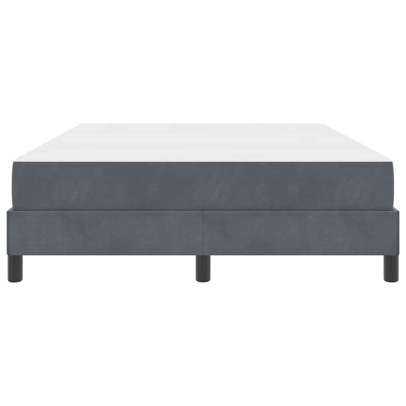 Casa si Gradina - Mobilier - Paturi si accesorii - Paturi - Pat boxspring cu saltea Gri inchis 140 x 200 cm Catifea - Infinity.ro