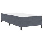Casa si Gradina - Mobilier - Paturi si accesorii - Paturi - Pat boxspring cu saltea Gri inchis 80 x 210 cm Catifea - Infinity.ro
