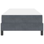 Casa si Gradina - Mobilier - Paturi si accesorii - Paturi - Pat boxspring cu saltea Gri inchis 80 x 210 cm Catifea - Infinity.ro