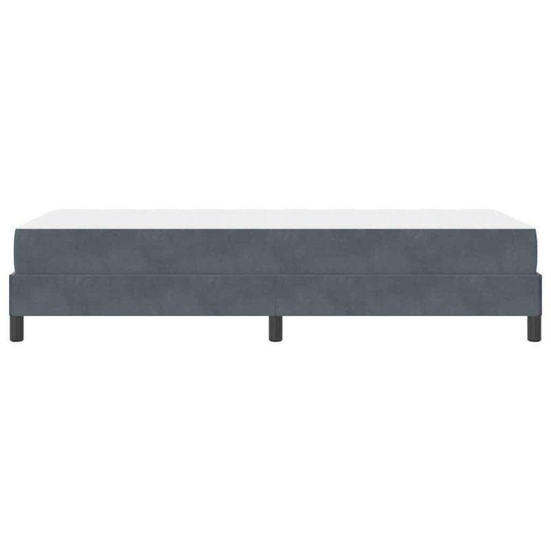 Casa si Gradina - Mobilier - Paturi si accesorii - Paturi - Pat boxspring cu saltea Gri inchis 80 x 210 cm Catifea - Infinity.ro