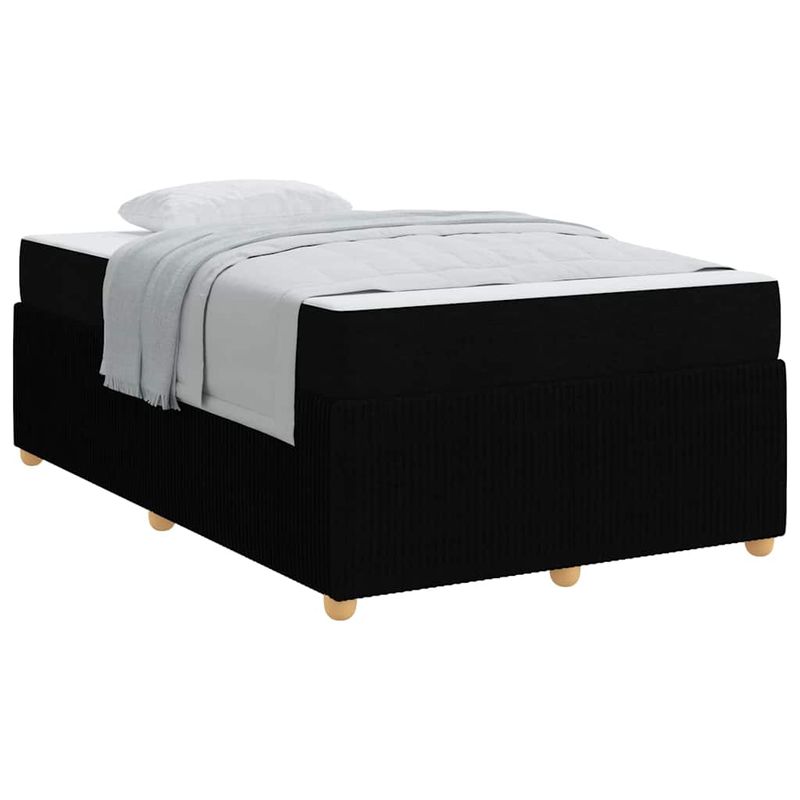 Casa si Gradina - Mobilier - Paturi si accesorii - Paturi - Cadru de pat Altele Negru 120 x 190 cm tesatura - Infinity.ro