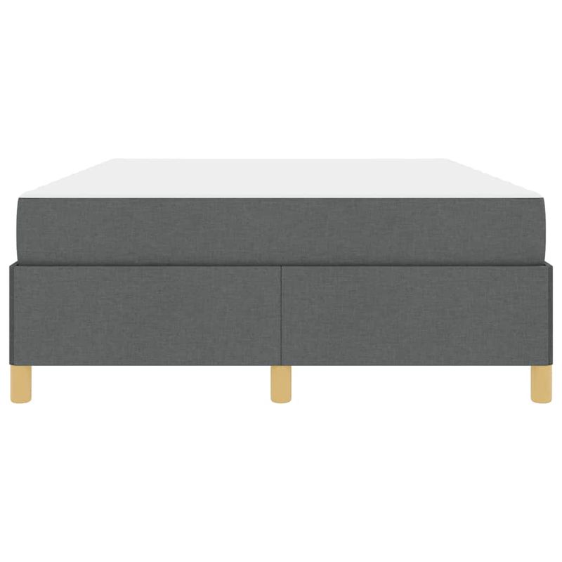 Casa si Gradina - Mobilier - Paturi si accesorii - Paturi - Pat cu arcuri Gri inchis si Alb si Gri inchis 140 x 190 cm - Infinity.ro