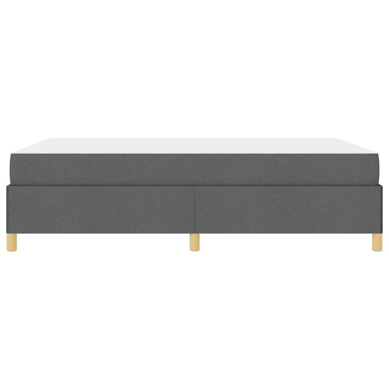 Casa si Gradina - Mobilier - Paturi si accesorii - Paturi - Pat cu arcuri Gri inchis si Alb si Gri inchis 140 x 190 cm - Infinity.ro
