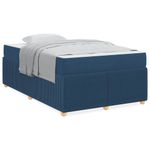 Casa si Gradina - Mobilier - Paturi si accesorii - Paturi - Cadru de pat Altele albastru 120 x 190 cm tesatura - Infinity.ro