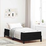 Casa si Gradina - Mobilier - Paturi si accesorii - Paturi - Pat boxspring cu saltea Negru 90 x 190 cm Catifea - Infinity.ro