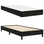 Casa si Gradina - Mobilier - Paturi si accesorii - Paturi - Pat boxspring cu saltea Negru 90 x 190 cm Catifea - Infinity.ro