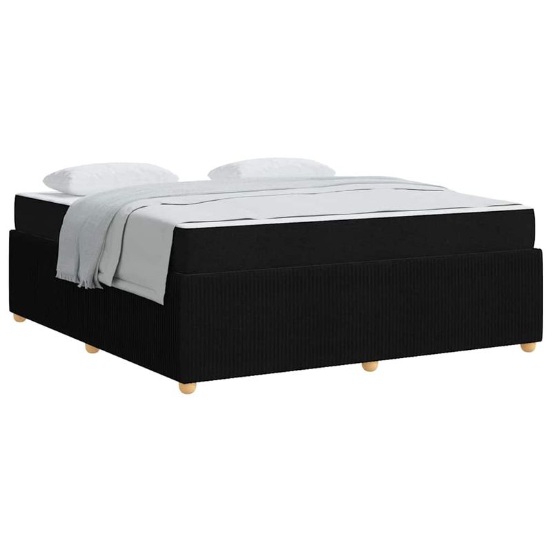 Casa si Gradina - Mobilier - Paturi si accesorii - Paturi - Cadru de pat Altele Negru 180 x 200 cm tesatura - Infinity.ro