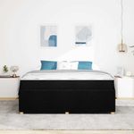 Casa si Gradina - Mobilier - Paturi si accesorii - Paturi - Cadru de pat Altele Negru 180 x 200 cm tesatura - Infinity.ro