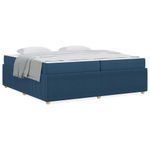 Casa si Gradina - Mobilier - Paturi si accesorii - Paturi - Cadru de pat Altele albastru 200 x 200 cm tesatura - Infinity.ro