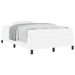 Casa si Gradina - Mobilier - Paturi si accesorii - Paturi - Cadru de pat cu saltea Alb 120 x 200 cm Piele artificiala - Infinity.ro