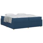 Casa si Gradina - Mobilier - Paturi si accesorii - Paturi - Cadru de pat Altele albastru 200 x 200 cm tesatura - Infinity.ro