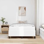 Casa si Gradina - Mobilier - Paturi si accesorii - Paturi - Cadru de pat cu saltea Alb 120 x 200 cm Piele artificiala - Infinity.ro