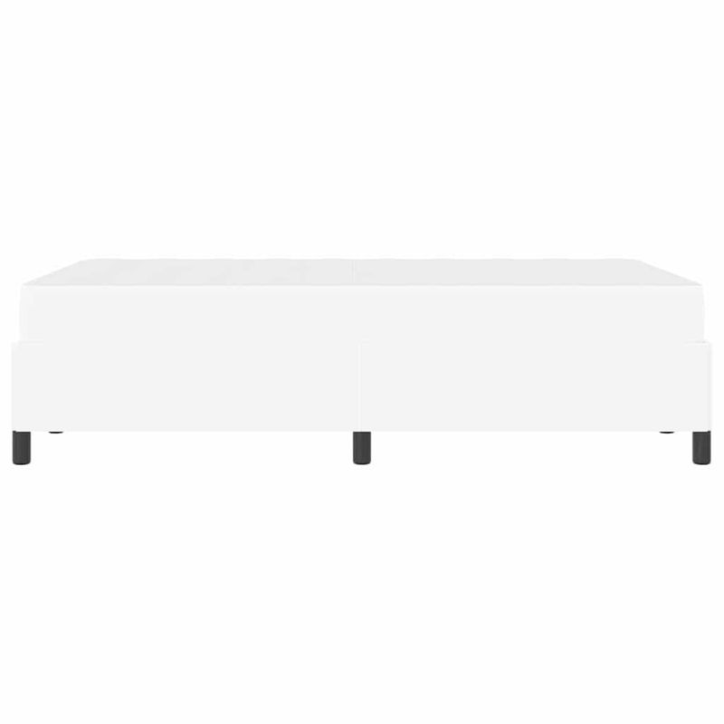Casa si Gradina - Mobilier - Paturi si accesorii - Paturi - Cadru de pat cu saltea Alb 120 x 200 cm Piele artificiala - Infinity.ro