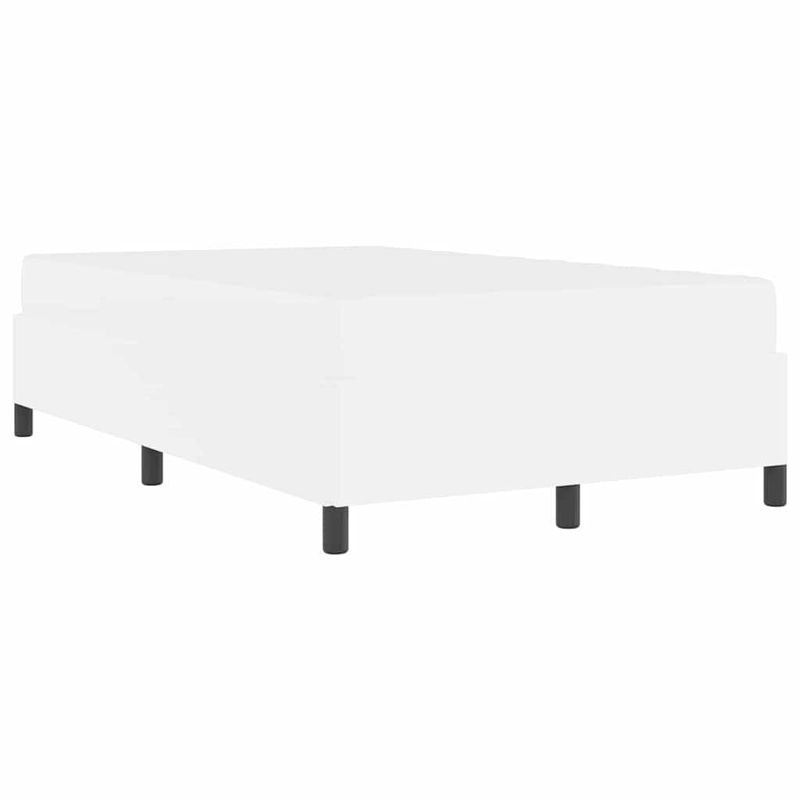 Casa si Gradina - Mobilier - Paturi si accesorii - Paturi - Cadru de pat cu saltea Alb 120 x 200 cm Piele artificiala - Infinity.ro