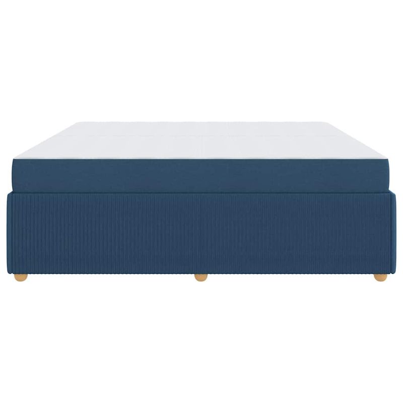 Casa si Gradina - Mobilier - Paturi si accesorii - Paturi - Cadru de pat Altele albastru 200 x 200 cm tesatura - Infinity.ro