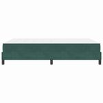 Casa si Gradina - Mobilier - Paturi si accesorii - Paturi - Pat boxspring cu saltea Verde inchis 140 x 190 cm Catifea - Infinity.ro