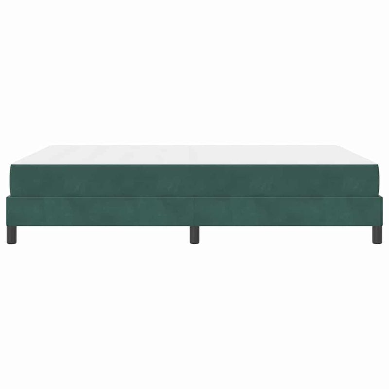Casa si Gradina - Mobilier - Paturi si accesorii - Paturi - Pat boxspring cu saltea Verde inchis 140 x 190 cm Catifea - Infinity.ro
