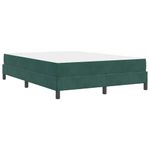 Casa si Gradina - Mobilier - Paturi si accesorii - Paturi - Pat boxspring cu saltea Verde inchis 140 x 190 cm Catifea - Infinity.ro
