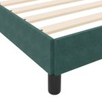 Casa si Gradina - Mobilier - Paturi si accesorii - Paturi - Pat boxspring cu saltea Verde inchis 140 x 190 cm Catifea - Infinity.ro