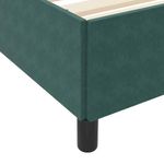 Casa si Gradina - Mobilier - Paturi si accesorii - Paturi - Cadru de pat Altele Verde inchis si alb 140 x 200 cm Catifea - Infinity.ro