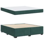 Casa si Gradina - Mobilier - Paturi si accesorii - Paturi - Cadru de pat cu saltea Altele Verde inchis 180 x 200 cm Catifea - Infinity.ro