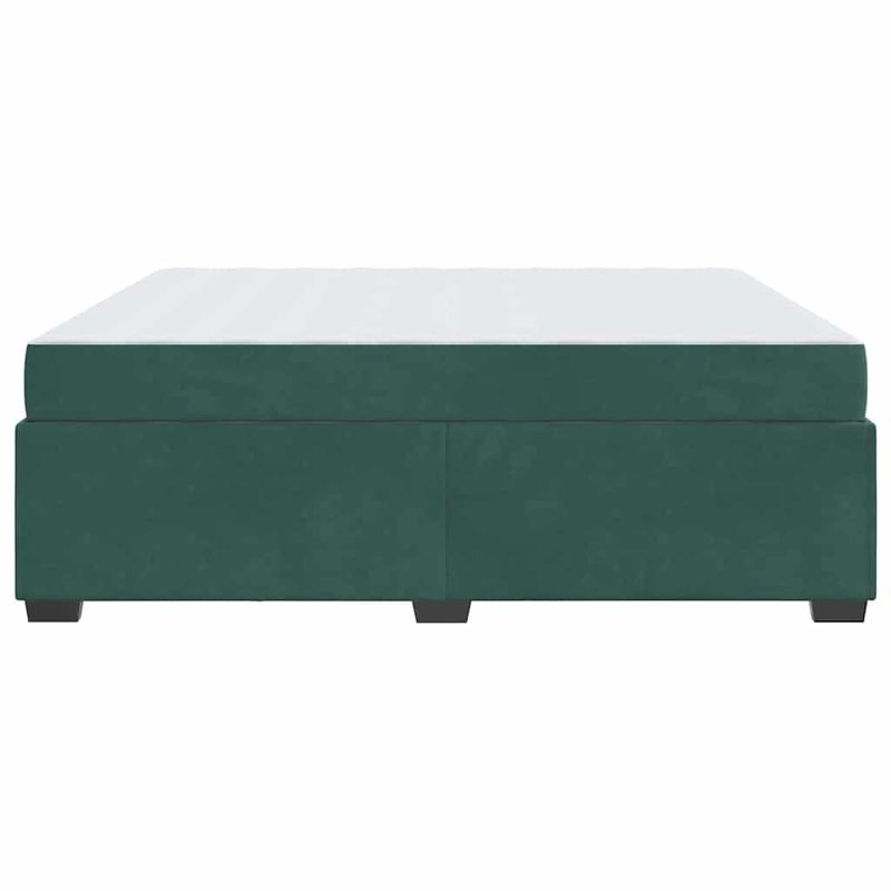 Casa si Gradina - Mobilier - Paturi si accesorii - Paturi - Cadru de pat cu saltea Altele Verde inchis 180 x 200 cm Catifea - Infinity.ro