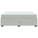 Casa si Gradina - Mobilier - Paturi si accesorii - Paturi - Cadru de pat cu saltea Altele Gri deschis 180 x 200 cm Catifea - Infinity.ro