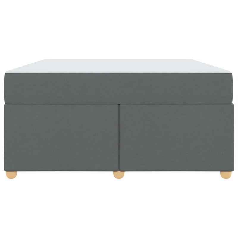 Casa si Gradina - Mobilier - Paturi si accesorii - Paturi - Cadru de pat cu saltea Altele Gri inchis 160 x 200 cm tesatura - Infinity.ro