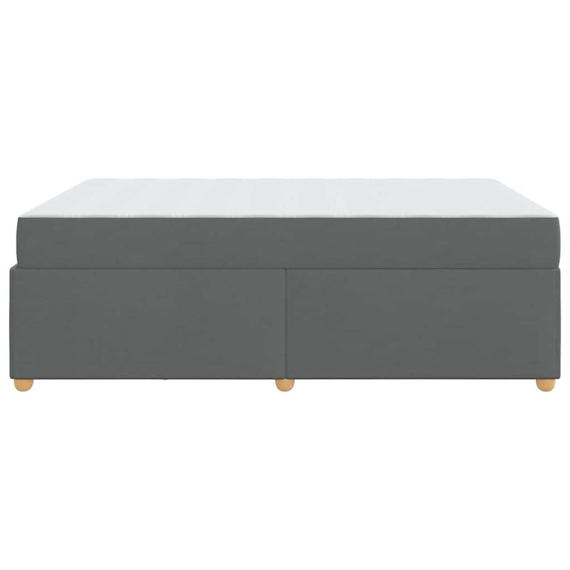 Casa si Gradina - Mobilier - Paturi si accesorii - Paturi - Cadru de pat cu saltea Altele Gri inchis 160 x 200 cm tesatura - Infinity.ro