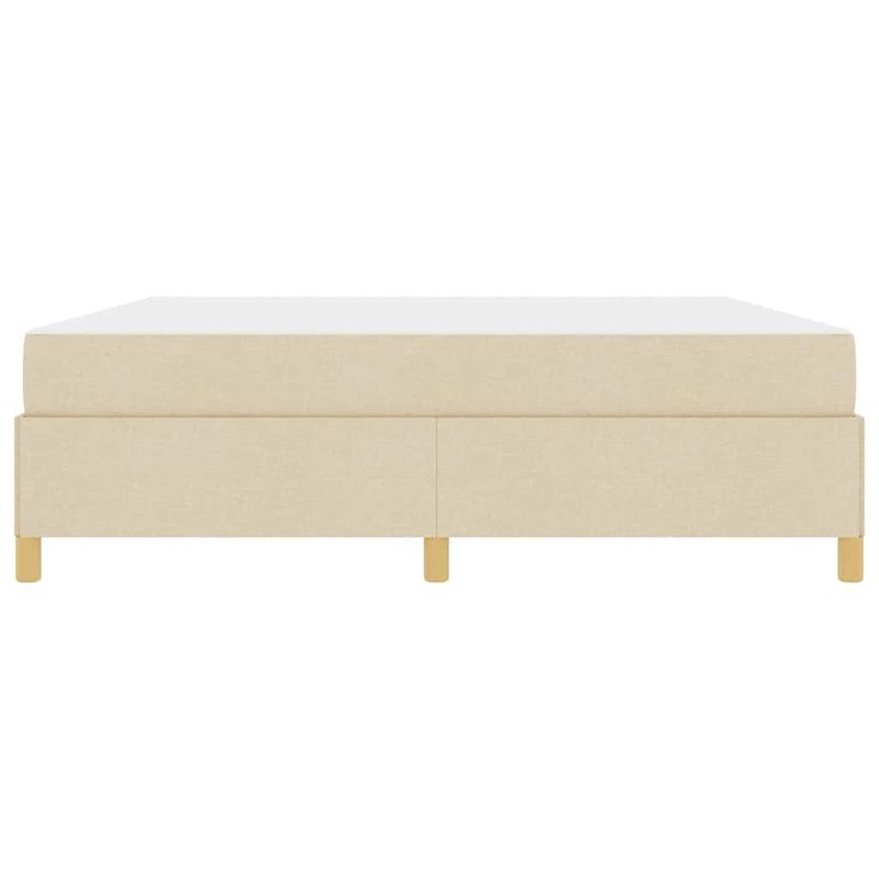Casa si Gradina - Mobilier - Paturi si accesorii - Paturi - Pat cu arcuri Altele Negru si Maro si Alb 180 x 200 cm tesatura - Infinity.ro
