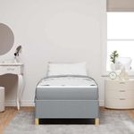 Casa si Gradina - Mobilier - Paturi si accesorii - Paturi - Pat cu arcuri Altele Negru si Maro si Alb 80 x 200 cm tesatura - Infinity.ro