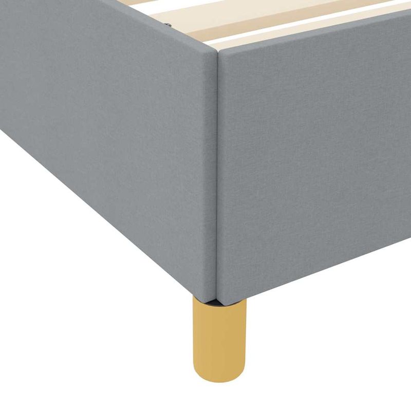 Casa si Gradina - Mobilier - Paturi si accesorii - Paturi - Pat cu arcuri Altele Negru si Maro si Alb 80 x 200 cm tesatura - Infinity.ro