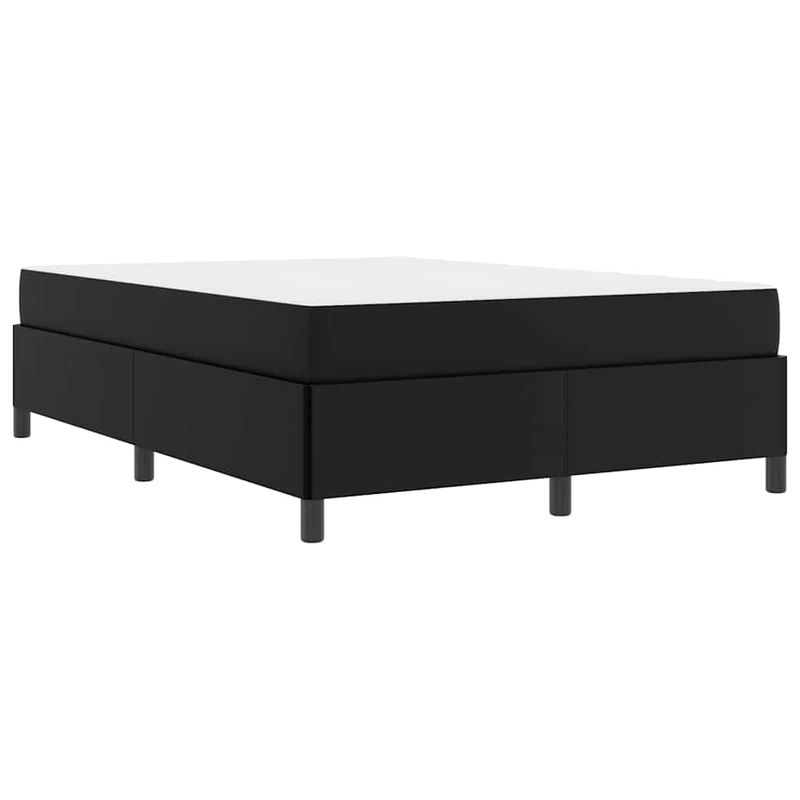 Casa si Gradina - Mobilier - Paturi si accesorii - Paturi - Cadru de pat cu saltea Negru 140 x 200 cm Piele artificiala - Infinity.ro