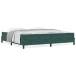 Casa si Gradina - Mobilier - Paturi si accesorii - Paturi - Pat boxspring cu saltea Verde inchis 200 x 200 cm Catifea - Infinity.ro