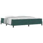 Casa si Gradina - Mobilier - Paturi si accesorii - Paturi - Pat boxspring cu saltea Verde inchis 200 x 200 cm Catifea - Infinity.ro