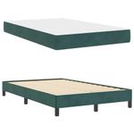 Casa si Gradina - Mobilier - Paturi si accesorii - Paturi - Pat boxspring cu saltea Verde inchis 120 x 190 cm Catifea - Infinity.ro