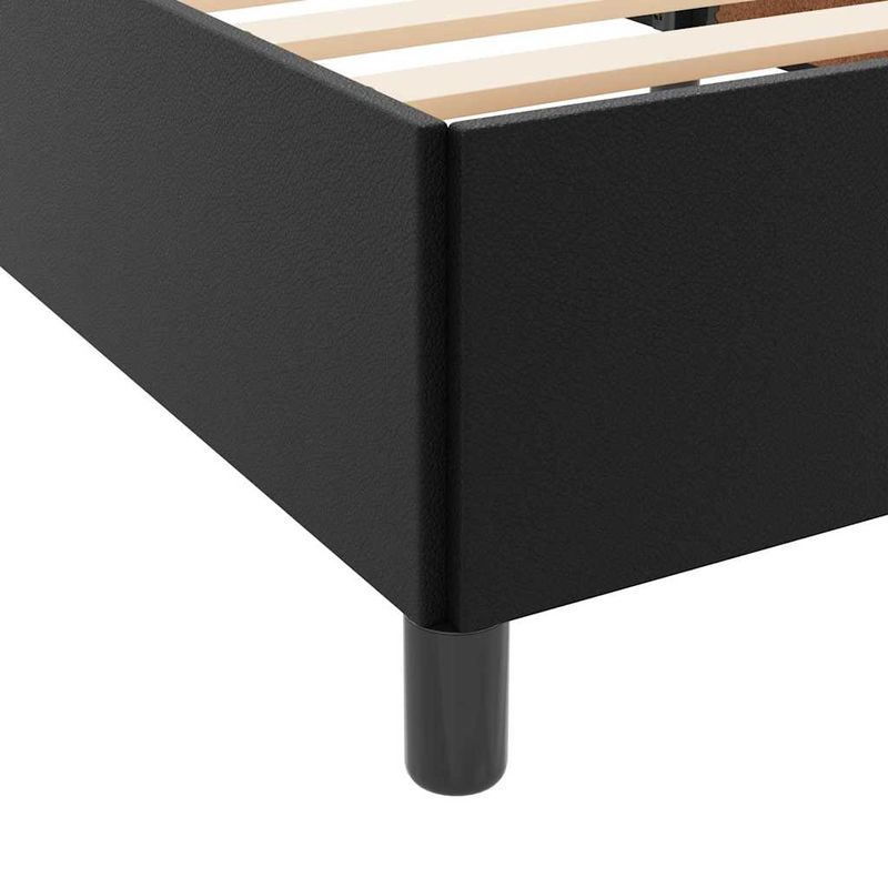 Casa si Gradina - Mobilier - Paturi si accesorii - Paturi - Cadru de pat cu saltea Negru 140 x 200 cm Piele artificiala - Infinity.ro