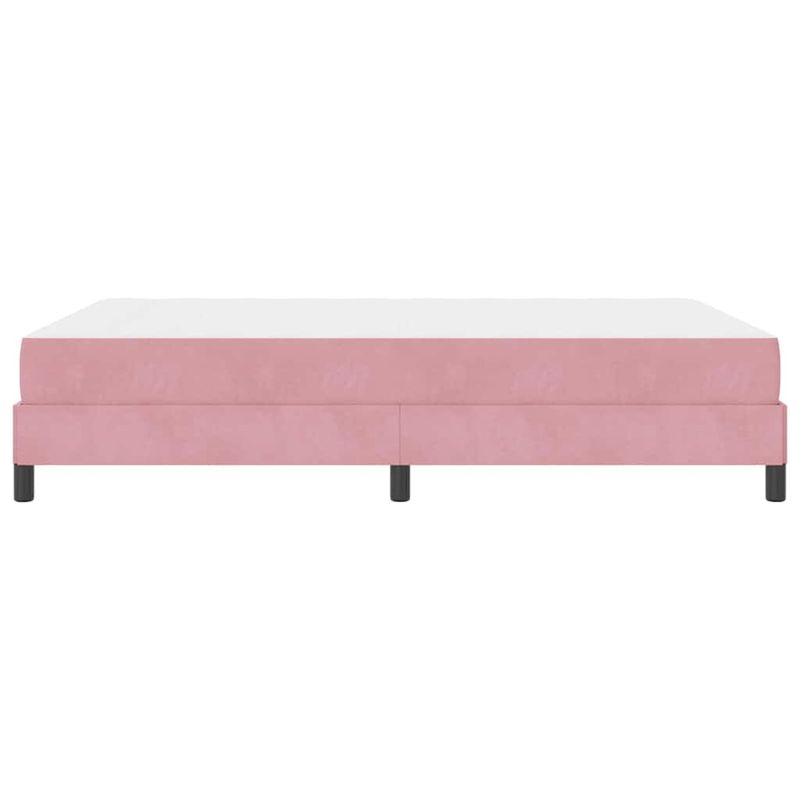 Casa si Gradina - Mobilier - Paturi si accesorii - Paturi - Pat boxspring cu saltea Roz 140 x 210 cm Catifea - Infinity.ro