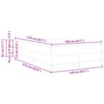 Casa si Gradina - Mobilier - Paturi si accesorii - Paturi - Pat boxspring cu saltea Roz 140 x 210 cm Catifea - Infinity.ro