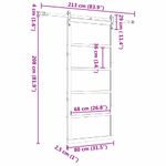 Casa si Gradina - Constructii - Usi interior, exterior si garaj - Usi interior - Usa glisanta Maro 80 x 208 cm Lemn masiv de pin - Infinity.ro