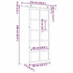 Casa si Gradina - Constructii - Usi interior, exterior si garaj - Usi interior - Usa glisanta Maro 80 x 208 cm Lemn masiv de pin - Infinity.ro