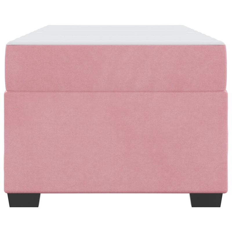 Casa si Gradina - Mobilier - Paturi si accesorii - Paturi - Cadru de pat cu saltea Altele Roz 90 x 190 cm Catifea - Infinity.ro