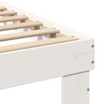 Casa si Gradina - Mobilier - Paturi si accesorii - Paturi - Cadru de pat cu sertar Alb 200 x 200 cm lemn - Infinity.ro