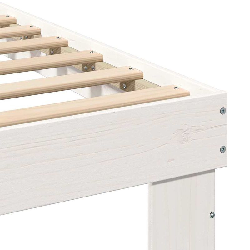 Casa si Gradina - Mobilier - Paturi si accesorii - Paturi - Cadru de pat cu sertar Alb 200 x 200 cm lemn - Infinity.ro