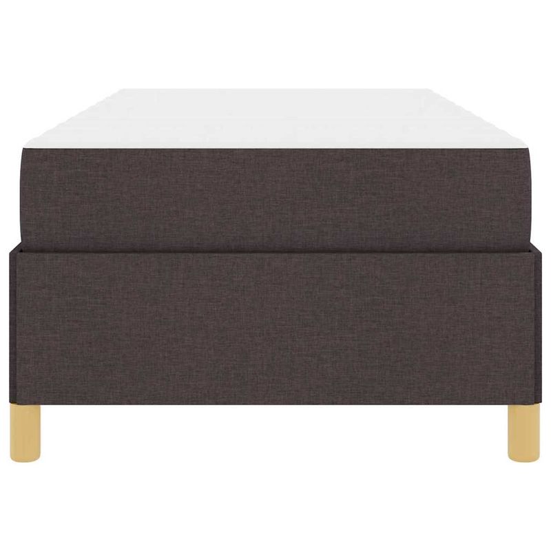 Casa si Gradina - Mobilier - Paturi si accesorii - Paturi - Pat cu arcuri Maro si Alb si Maro inchis 80 x 200 cm tesatura - Infinity.ro