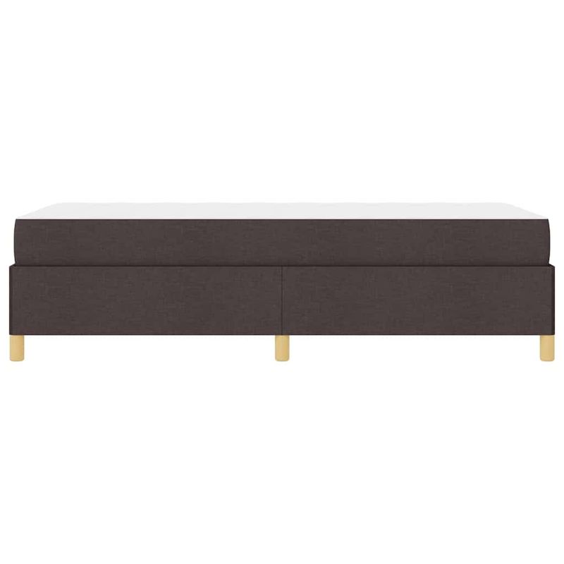 Casa si Gradina - Mobilier - Paturi si accesorii - Paturi - Pat cu arcuri Maro si Alb si Maro inchis 80 x 200 cm tesatura - Infinity.ro