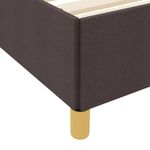 Casa si Gradina - Mobilier - Paturi si accesorii - Paturi - Pat cu arcuri Maro si Alb si Maro inchis 80 x 200 cm tesatura - Infinity.ro